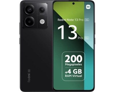 Xiaomi Redmi Note 13 Pro 5G Smartphone Pantalla AMOLED 6.67\" FHD+ - 12GB - 512GB - Camara Cuadruple 200MP - Bateria 5100mAh - Carga Rapida 67W - Color Negro