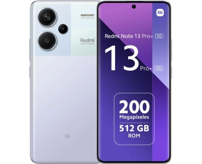 Xiaomi Redmi Note 13 Pro Plus 5G Smartphone Pantalla AMOLED 6.67\" - 12GB - 512GB - Camara Principal 200MP - Bateria 5000mAh - Admite Carga de 120W - Color Morado