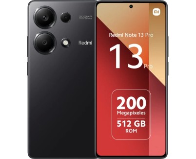 Xiaomi Redmi Note 13 Pro Smartphone Pantalla AMOLED 6.67\" - 12GB - 512GB - Camara Principal 200MP - Bateria 5100mAh - Admite Carga de 67W - Color Negro