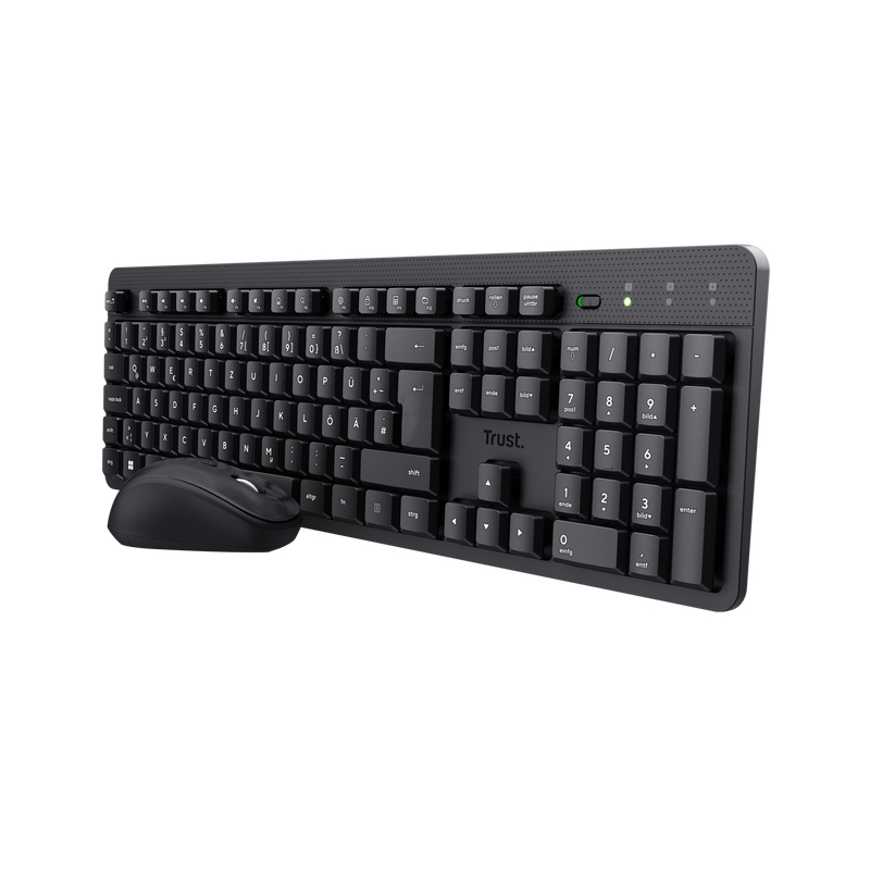 TECLADO TRUST RATON TKM-250 USB SILENCIONSO AMBIDIESTRO BLACK 23977